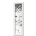 thumbnail image 2 of ArtToFrames 10" x 44" Majestic White Picture Frame, 10x44 inch Silver Wood Poster Frame (WOM-5198),  Pack, 2 of 7