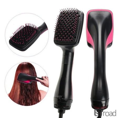 ​2-in-1 Hair Dryer Brush, Negative Ion Hot Air Styler & Volumizer For Smoothing, Drying & Frizz Control, Blow Dryer Brush For Home Use,black,One Size