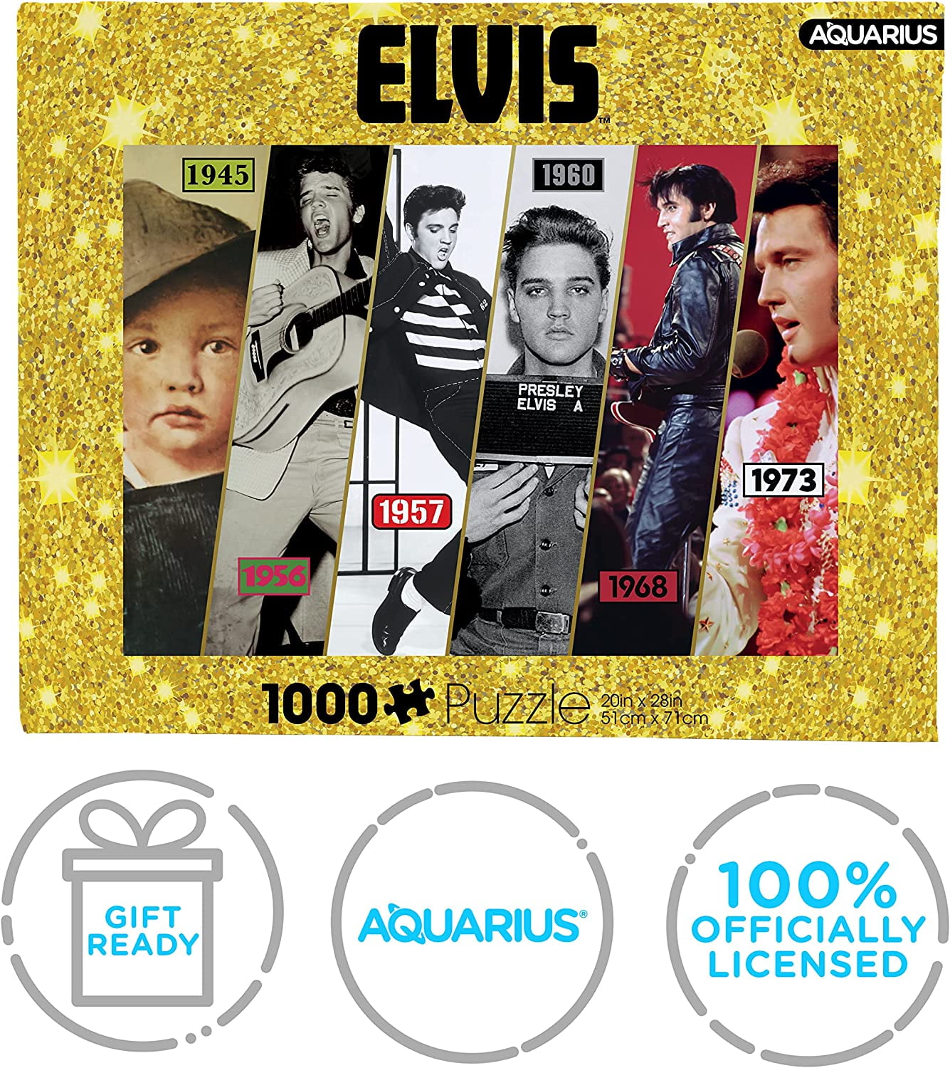Aquarius Elvis Presley Timeline 1000 Piece Jigsaw Puzzle