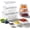 Blue, variant on Fruit Storage Containers for Fridge, Produce Containers for Fridge with Removable Colander,4 in 1 Food Storage Container Keep Fruits, Vegetables, Berry, Meat Fresh longer (Blue)