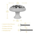 thumbnail image 5 of Easter Fluorescent Drawer Pulls 4-Pack: Glow-in-the-Dark Round Cabinet Knobs for Kitchen, Dressers, Wardrobes - Includes Screws, Ideal Drawer Hardware, 5 of 6