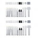thumbnail image 1 of Juego de 28 Marcadores de Pluma de Retoque de Pintura en Rellenables Pluma de Pintura Recargable Marcadores VacíOs Transparentes Tubo de Pintura VacíO, 1 of 7