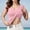 Pink, variant on Pumxq Women Built-in Bra Short Sleeve Shirts Crewneck T-Shirt Slim Fit Going Out Tops Casual Summer Basic Tees Black L