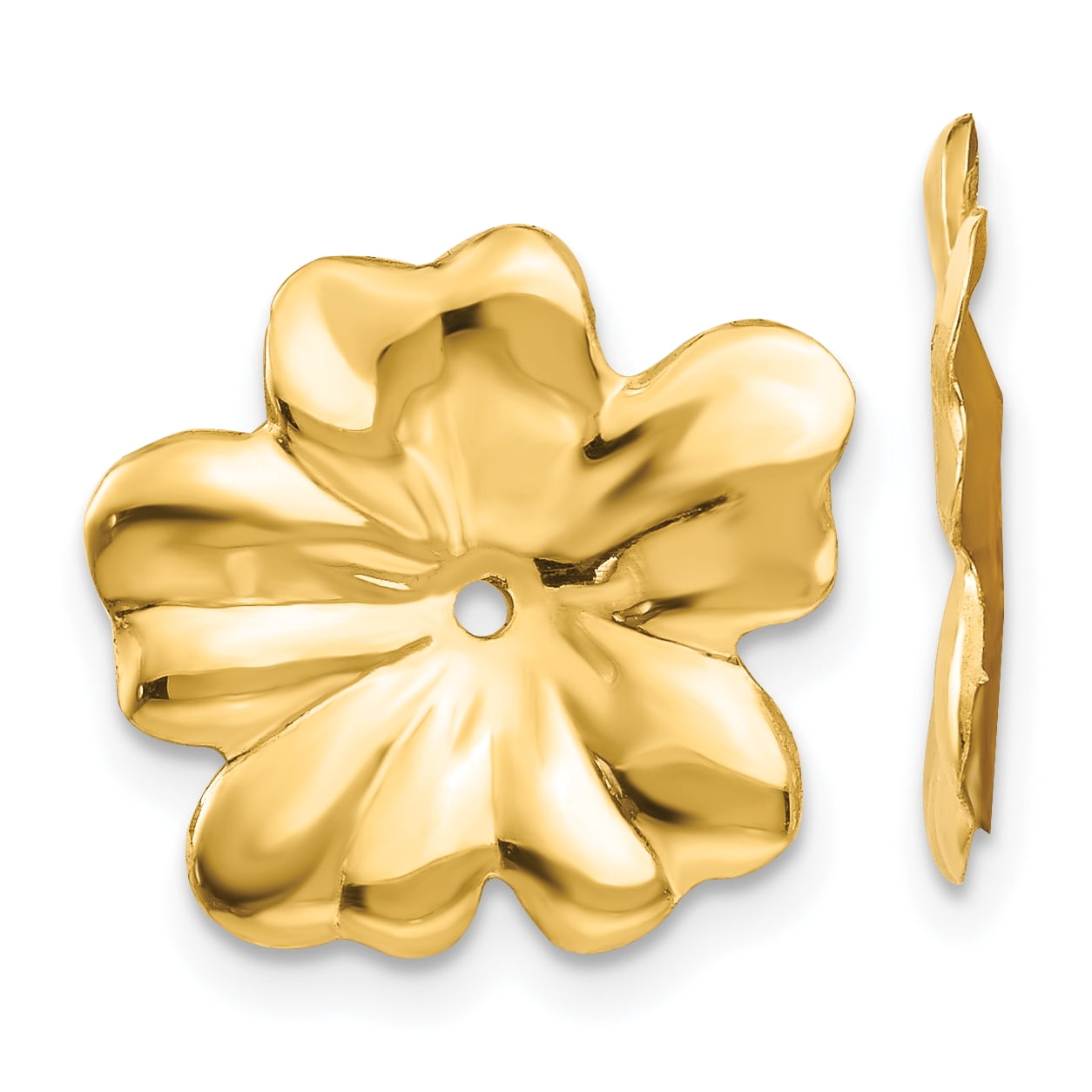 14k Yellow Gold Ear Jacket Jackets For Studs Fine Jewelry For Women Gifts For Her