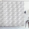 thumbnail image 1 of Ambesonne Jasmine Shower Curtain, Floral Blossoming Branches, 69"Wx75"L, Charcoal Grey and White, 1 of 3