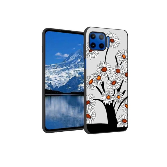 Compatible with Moto G 5G Plus Phone Case, Daisies-42 Case Men Women, Flexible Silicone Shockproof Case for Moto G 5G Plus
