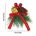 thumbnail image 3 of Titcea Christmas Bows Decor, Present Wrapping Bows Ribbon with Pinecone&Berry, Cute Xmas Gift Decorations, 3 of 6