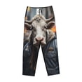 thumbnail image 6 of Uemuo Surrealist Cow Pattern Women's Wide Leg Palazzo Lounge Pants with Pockets Light Weight Loose Comfy Casual Pajama Pants-Medium, 6 of 9
