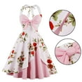 thumbnail image 4 of Vestido,Vestido acampanado sin mangas con cuello colgante sexy para mujer Calidad de nivel superior, 4 of 8