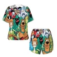 thumbnail image 5 of Lsque Scooby-Doo Women's Short-Sleeved Pajama Set - 2 Piece Soft and Lightweight Sleepwear Set-Medium, 5 of 9