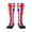 1 Black, variant on Knee High Socks for Women British Flag Long Tube Sock Uniform Socks