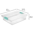 thumbnail image 3 of Sterilite Caja con clips, paquete de 6, almacenamiento transparente para manualidades, suministros y artículos de oficina, grande, 3 of 5