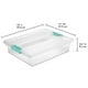 thumbnail image 3 of Sterilite Caja con clips, paquete de 6, almacenamiento transparente para manualidades, suministros y artículos de oficina, grande, 3 of 5