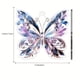 thumbnail image 2 of Decoración del hogar, decoración de la habitación, decoración de la pared 2 piezas de cristal mariposa acrílico colgante carga de grúa, 2 of 7
