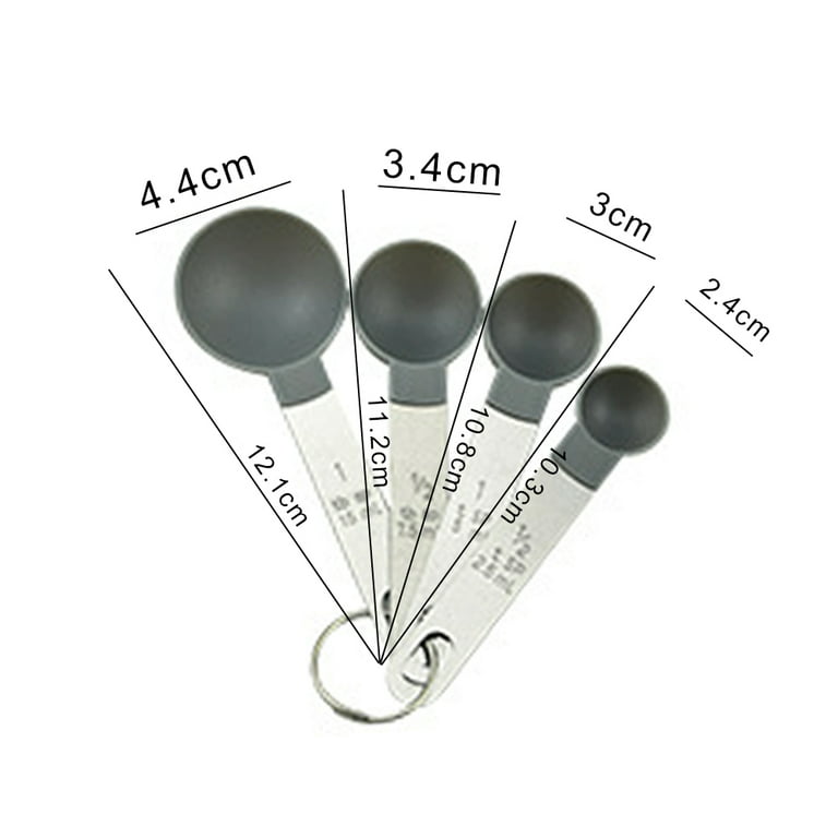 Measuring Cups and Spoons Set, 8 Pieces Stackable Stainless Steel