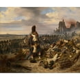 thumbnail image 2 of Hippolyte Bellangé 14x12 Gold Ornate Wood Frame and Double Matted Museum Art Print Titled - Battle Scene (C. 1825), 2 of 4