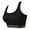 Black, variant on Seamless Racerback Bras Underwear Women Stretch Workout Top Tank Comfort Padded Bralette