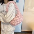 thumbnail image 2 of Bolso tote acolchado para mujer, Bolso acolchado ligero, Bolso de hombro acolchado suave (rosa), 2 of 7