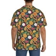 thumbnail image 3 of KLL Tropical Fruits Print Men's Shirt Short Sleeve Button Down Summer Cuba Beach Shirts- Medium, 3 of 5