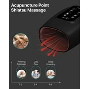 ALLJOY Hand Massager for Arthritis and Carpal Tunnel Relief, Touchscreen Cordless Wrist Hand Massager with Compression Vibration and Heat, 6 Levels Pressure Point Therapy, Gifts for Women Men Mom Dad