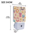 thumbnail image 4 of Yayeee LED Night Light for The Home Plug in With Light Sensors 2 Pack, Blue Beach Toys Pattern, 4 of 6