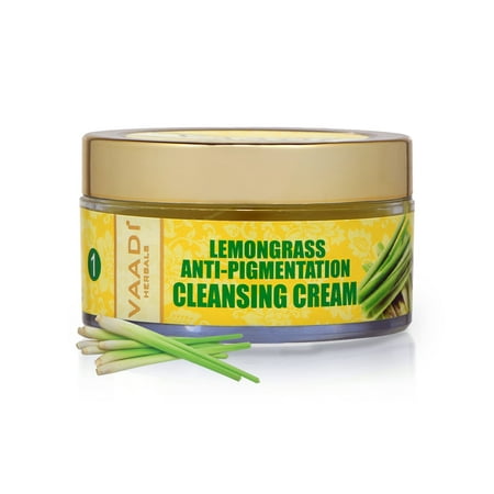 Vaadi Herbals Lemongrass Anti Pigmentation Cleansing Cream, (Best Herbal Facial Products In India)