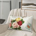 thumbnail image 5 of Uemuo Vintage Bike Flower Butterfly Print Throw Pillow Case – Cozy & Soft Cushion Cover, Hypoallergenic Pillow Case for Sleeping, Perfect for Women with Envelope Closure-20"x30", 5 of 6