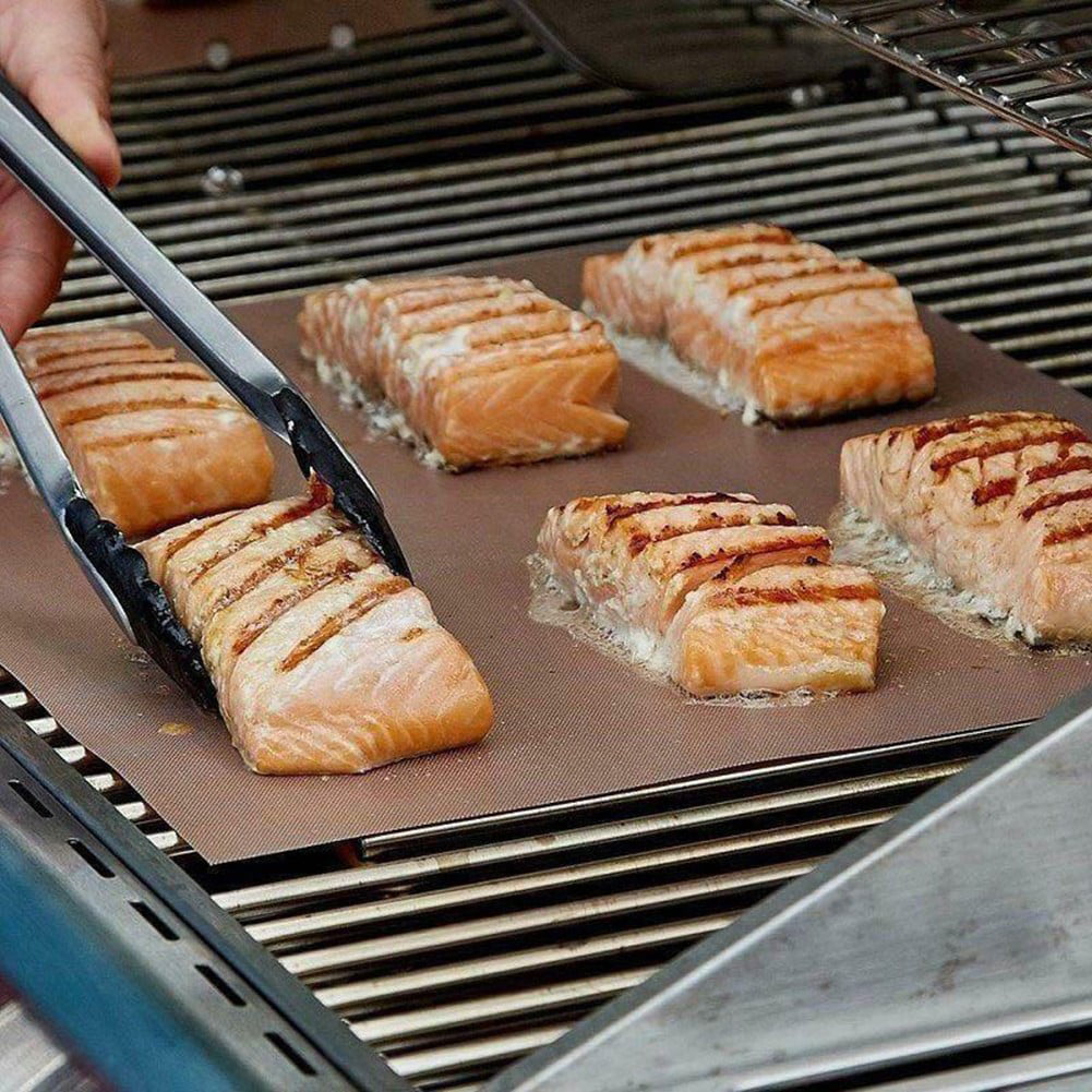 BBQ SETBBQ MAT for Grill 0.13mm thick 3 x thicker & BBQ SHEET for Plate 