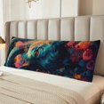 thumbnail image 2 of Zufioo Colorful Flower Goat Print 20x54 Inch Long Body Pillowcase, without Pillow Core, Pillow Case with Hidden Zipper, Ideal Gift for Home Furnishings, 2 of 7
