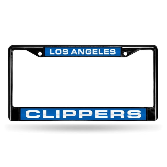 Los Angeles Basketball Clippers Black Metal License Plate Frame Holder