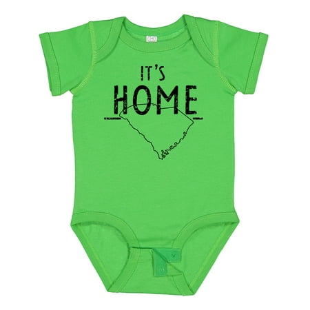 

Inktastic It s Home- State of South Carolina Outline Distressed Text Gift Baby Boy or Baby Girl Bodysuit