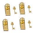 thumbnail image 2 of 1/12 Scale 4 Dolls House Manijas De Latón En Miniatura Llaves Set Door Knob perfke Dollhouse bloqueo, 2 of 9