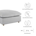 thumbnail image 3 of Commix Down Filled Overstuffed Ottoman Light Gray, 3 of 7