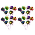 thumbnail image 1 of 100Pcs Plastic Rainbow Windmill DIY Windmill Party Lawn Decoration for Party Decoration(Mixed Color), 1 of 9