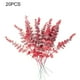 thumbnail image 5 of Advancent 20 unidades/juego de hojas artificiales realistas, plantas artificiales de bajo mantenimiento para decoración de bodas, apariencia Plantas Artificiales Rojo Eucalipto, 5 of 6