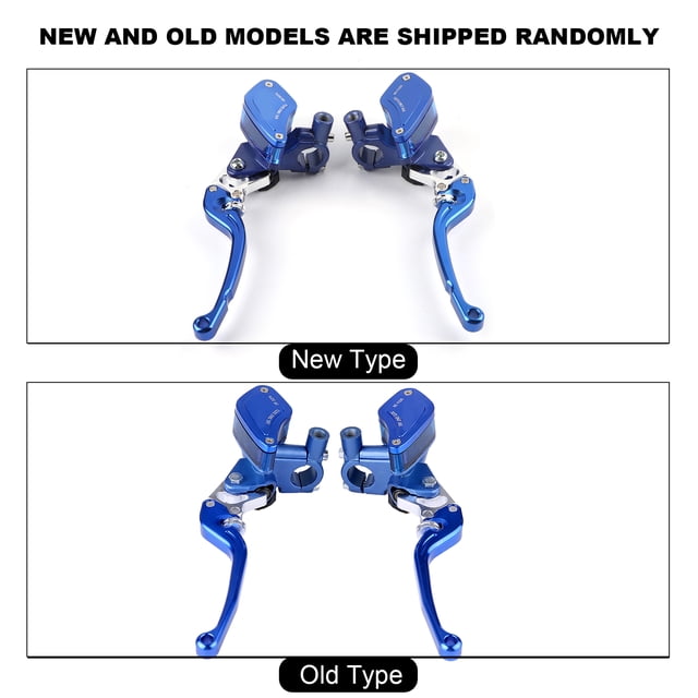 1 Pair Adjustable Brake Master Cylinder Lever with Anodized Aluminum, Compatible with Most Motorcycles Dirt Pit Bike and ATV
