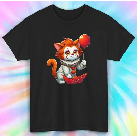 Hot Trending T-Shirt With Pennywise Cat T-Shirt | Cute Moverie Parody Design Preview Only