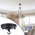 thumbnail image 3 of lionlar Ceiling Light Canopy Hook Metal Ceiling Hook Plate Bracket Accessory Screw Mount, 3 of 9