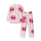 thumbnail image 1 of Fotbe Cute Pig Nose Pijama de Hombre con Estampado de Manga Larga, Conjunto de 2 Piezas, Ropa de Dormir Suave y Cómoda con Bolsillos-Small, 1 of 7