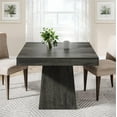 thumbnail image 1 of Fnova 31.5" Square Farmhouse Dining Table, Wood Coffee Table for 4 People, Modern Kitchen Table for Dining Room, Black (Chairs Not Included), 1 of 10