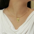 thumbnail image 4 of JeenMata Tarot Necklace - The Star - Customized Tarot Pendant Jewelry for Unisex in Yellow Gold Plated, 4 of 7