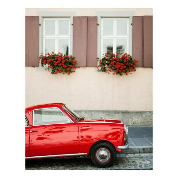 Yosemite Home Decor 'In Style' 22"x18" Glass/Wood Photo in Multi-Color