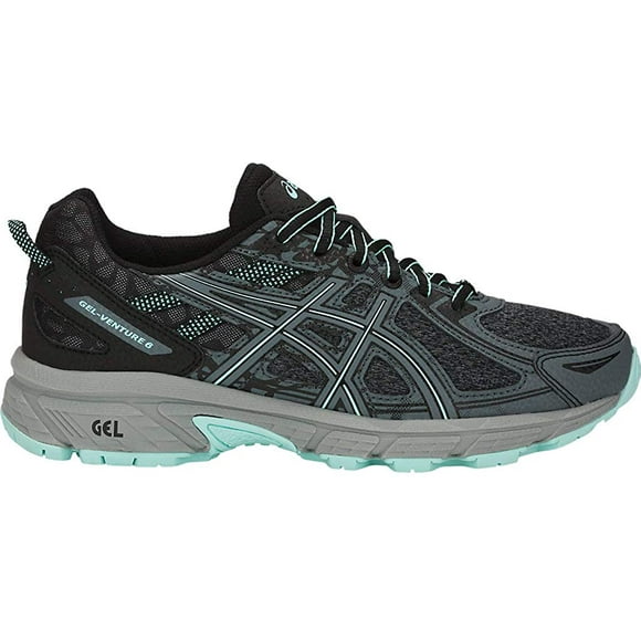 ASICS Women's Gel-Venture 6 MX Running Shoes, 8M, Black/ICY Morning