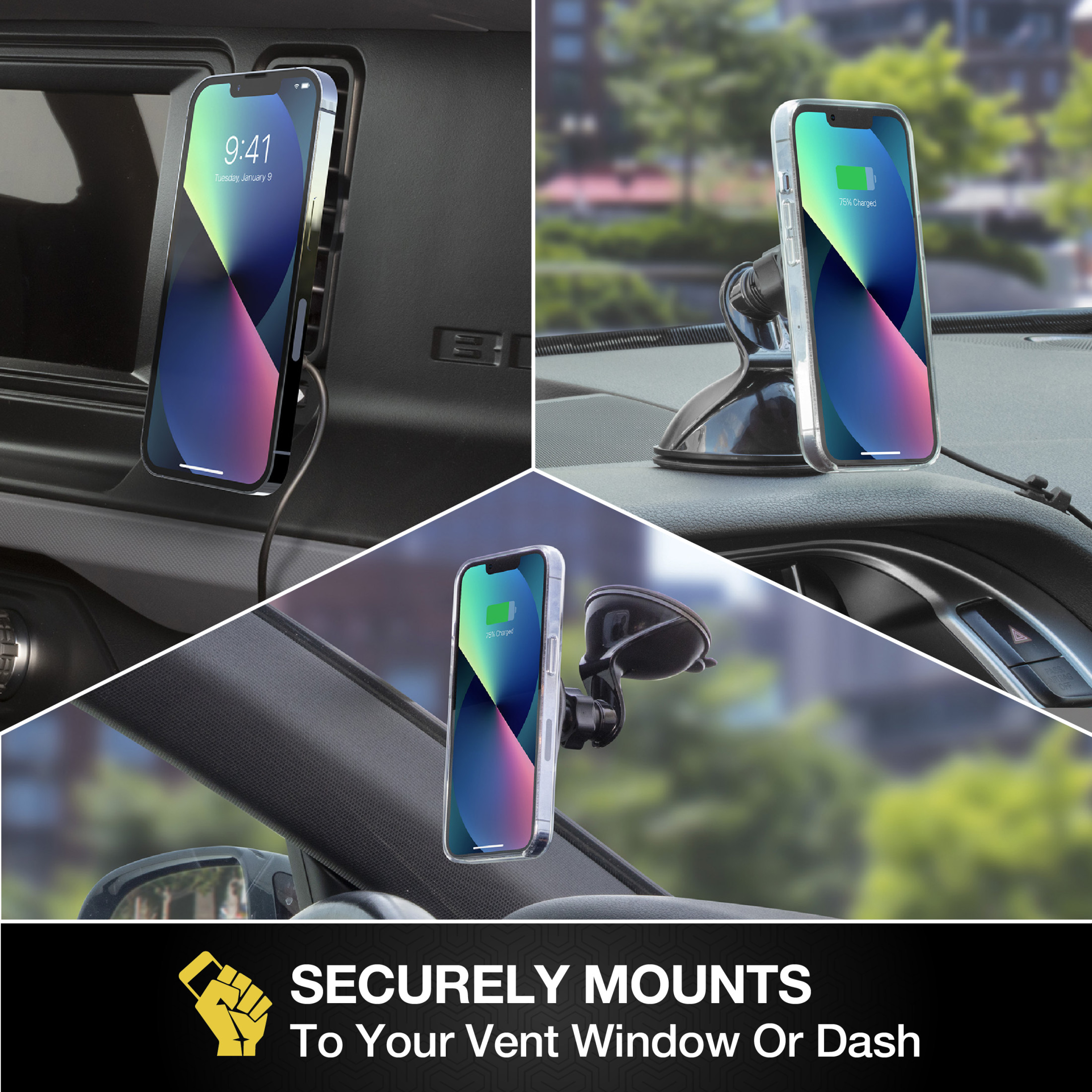 Scosche MagicMount 15W Wireless Charging Car Mount photo 6