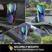 Scosche MQ5WDV2-1 MagicMount MagSafe 15W Wireless Charger Window/Dash/Vent Compatible w/ Qi Devices