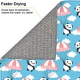 thumbnail image 6 of Naloa Panda Flying in the Sky Dish Drying Mat for Kitchen Counter, Heat Resistant Drainer Mats, Absorbent Draining Mat,Dish Rack Pad,16"x18", 6 of 8