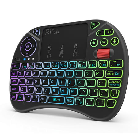 Rii i8X Backlit Wireless Keyboard Touchpad Mouse Handheld Gaming Remote Control for Android Smart TV