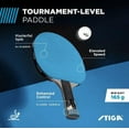 thumbnail image 2 of STIGA Pro Carbon Performance-Level Table Tennis Racket with Carbon Technology for Tournament Play - Red and Blue Colors, 2 of 6