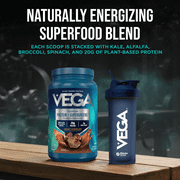 Vega - Protein & Greens Plant-Based Protein Powder, Chocolate, Gluten-Free, 20g Protein, 25 Servings (28.7oz)