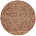 thumbnail image 2 of SAFAVIEH Bohemian Martha Solid Area Rug, Natural/Rust, 6' x 6' Round, 2 of 11